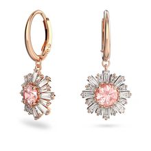 Aros de aro Sunshine, Rosas, Baño tono oro rosa