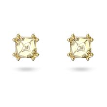 Aros de botón Stilla, Amarillos, Baño tono oro