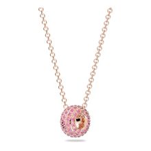 Colgante Stone, Rosa, Baño tono oro rosa