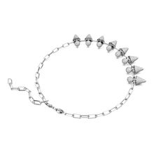 Collar Luna, Luna, Blanco, Baño de rodio