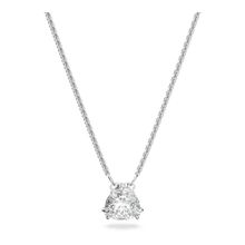 Collares Millenia, Cristal de talla Trilliant, Blanco, Baño de rodio