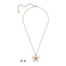 Conjunto Stella, Blanco, Baño tono oro rosa