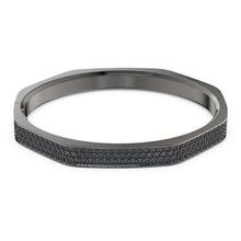 Brazalete Dextera, Forma octagonal, Negro, Baño de rutenio