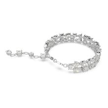 Pulsera Mesmera, Tallas mixtas, Blanca, Baño de rodio