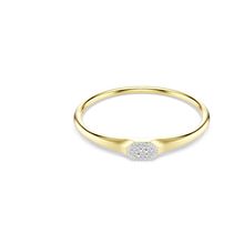 Brazalete Dextera, Talla redonda, Blanco, Baño tono oro