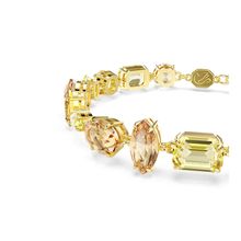 Pulsera Gema, Tallas mixtas, Amarillo, Baño tono oro