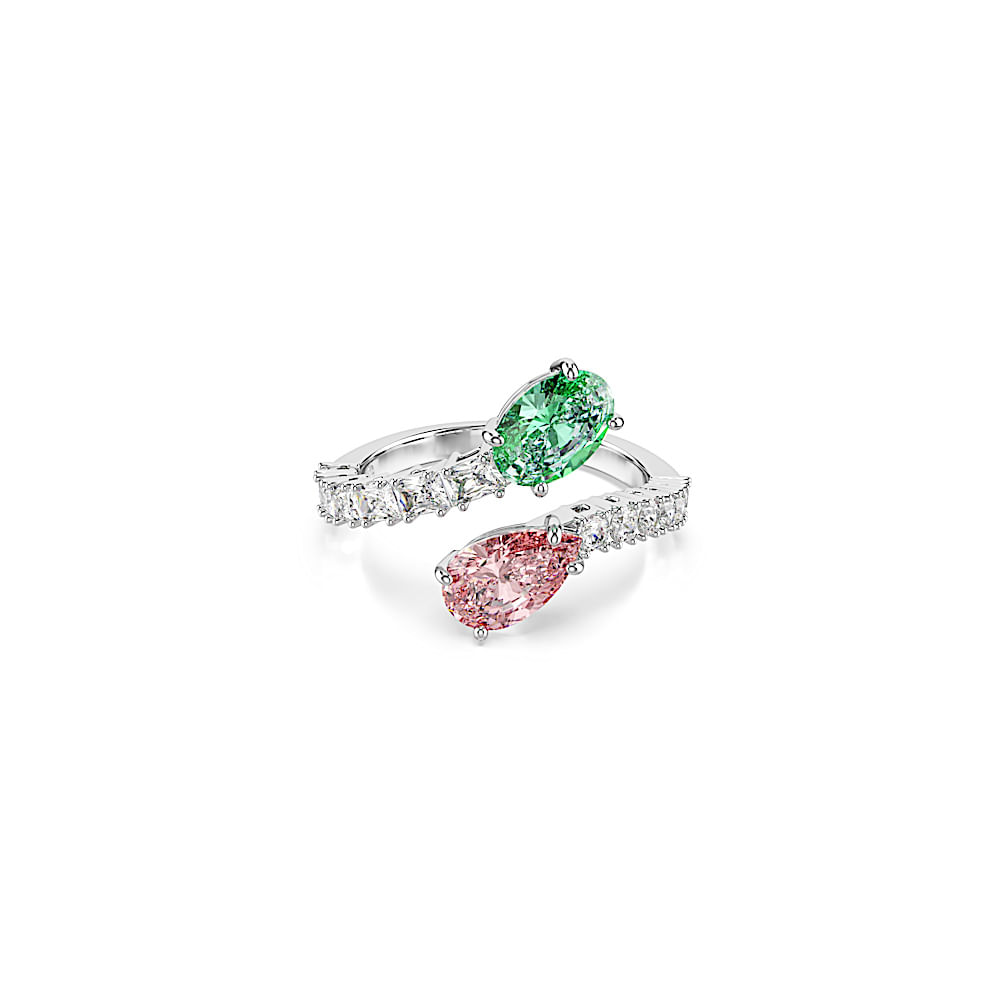 Anillo abierto Ariana Grande x Swarovski, Tallas mixtas, Lilas, Acabado en rodio